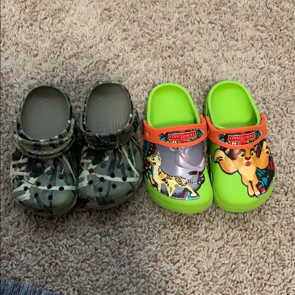 Crocs size 8 & 9 child